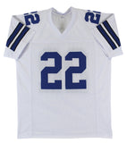 Emmitt Smith Authentic Signed White Pro Style Jersey Autographed BAS Witnessed