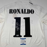 Autographed/Signed Ronaldo Nazario Real Madrid White Jersey Beckett BAS COA