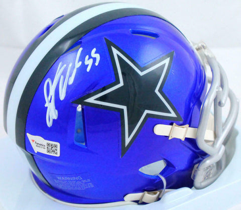 Leighton Vander Esch Autographed Dallas Cowboys Flash Mini Helmet-Fanatics
