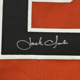 FRAMED Autographed/Signed JACK CLARK 33x42 San Francisco Orange Jersey JSA COA