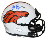 John Lynch Autographed Denver Broncos Lunar Speed Mini Helmet Beckett 34896