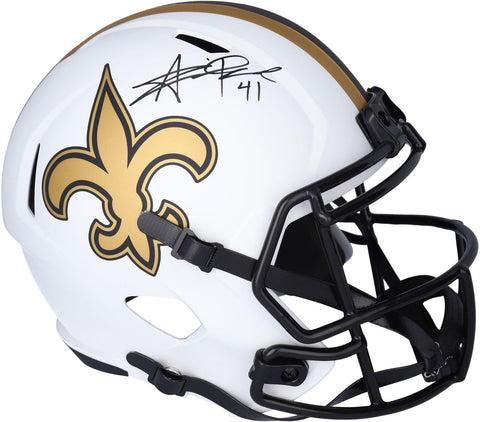 Alvin Kamara New Orleans Saints Signed Lunar Eclipse Alternate Replica Helmet