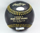 Nolan Ryan Autographed Rawlings OML Black Baseball W/ 5714 Ks- AIV Hologram *G