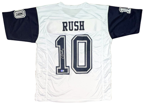 COOPER RUSH SIGNED AUTOGRAPHED DALLAS COWBOYS #10 COLOR RUSH JERSEY BECKETT