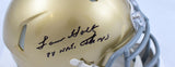 Lou Holtz Autographed Notre Dame Speed Mini Helmet w/Natl Champs- Beckett W Holo