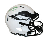 Miles Sanders Signed Philadelphia Eagles Authentic Lunar Helmet Beckett 34945