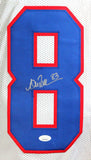Andre Reed Autographed White Pro Style Jersey - JSA Witnessed *Silver