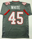 Devin White Autographed Grey Pro Style Jersey - Beckett W Auth *4