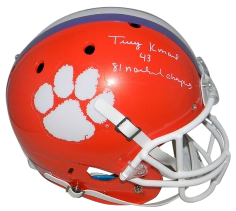 TERRY KINARD AUTOGRAPHED SIGNED CLEMSON TIGERS FULL SIZE HELMET JSA W/ 81 CHAMPS
