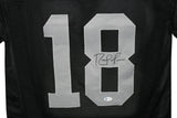 Randy Moss Autographed/Signed Pro Style Black XL Jersey BAS 29995