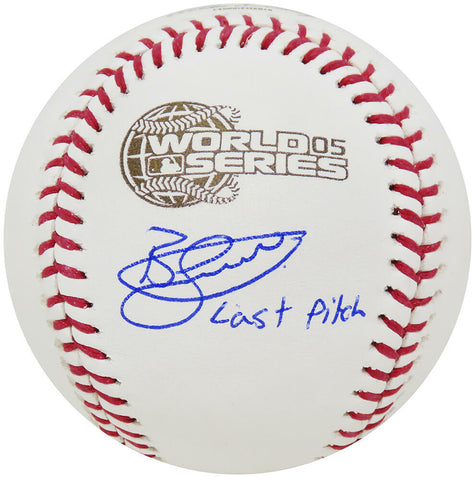 Bobby Jenks Signed Rawlings 2005 World Series Baseball w/Last Pitch - (SS COA)