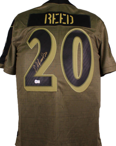 Ed Reed Ravens Signed Nike Salute To Service Limited Player Jersey-BAW Hologram