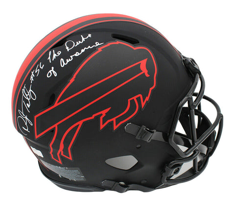 Darryl Talley Signed Buffalo Bills Speed Authentic Eclipse Helmet - Inscription