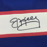 Autographed/Signed JIM KELLY Buffalo Blue Football Jersey JSA COA Auto