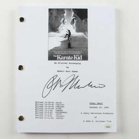 Ralph Macchio Signed "The Karate Kid" Movie Script (JSA COA) Daniel LaRusso