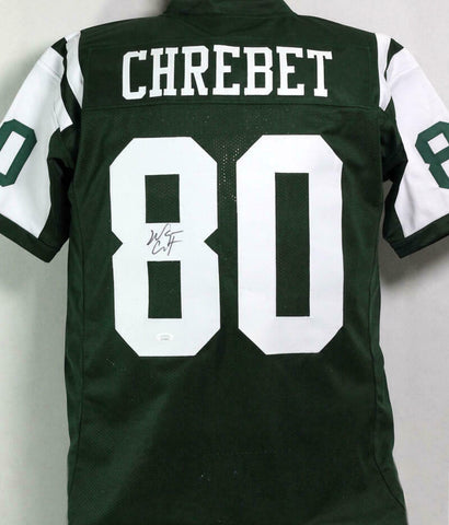 Wayne Chrebet Autographed Green Pro Style Jersey - JSA W Auth *8