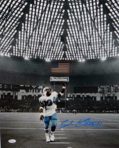 Earl Campbell Signed Houston Oilers 16x20 Pointing Photo W/ HOF- JSA W Auth *Lt