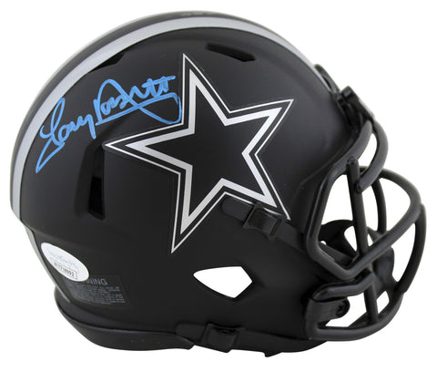 Cowboys Tony Dorsett Signed Eclipse Speed Mini Helmet w/ Blue Sig JSA Witness