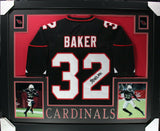 BUDDA BAKER (Cardinals black SKYLINE) Signed Autographed Framed Jersey JSA