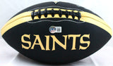 Darren Sproles Autographed New Orleans Saints Black Logo Football-Beckett W Holo