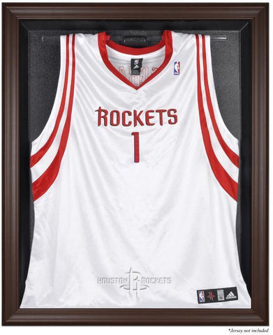 Houston Rockets Brown Framed Jersey Display Case Authentic