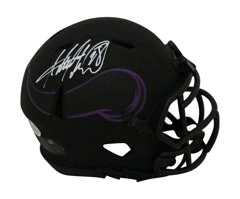 Adrian Peterson Autographed Minnesota Vikings Eclipse Mini Helmet BAS 33055