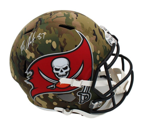 Rob Gronkowski Signed Tampa Bay Buccaneers Speed Full Size Camo NFL Helmet