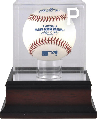 Pittsburgh Pirates (2014-Present) Mahogany Baseball Logo Display Case - Fanatics