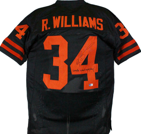 Ricky Williams Autographed Black College Style Jersey w/SWED-Beckett Hologram
