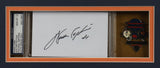 Walter Payton Signed 34x38 Framed Jersey Display / Super Bowl XX Pin PSA 10 Grde