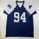 Autographed/Signed Charles Haley Dallas Thanksgiving Day Football Jersey JSA COA