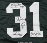 Dave Robinson, Carroll Dale & Don Horn Signed Packers S.B. II Jersey (JSA COA)