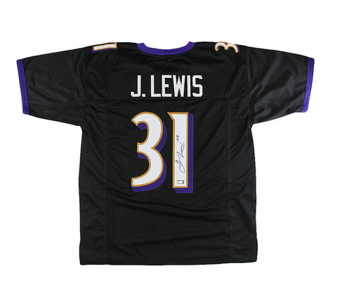 Jamal Lewis Signed Baltimore Custom Black Jersey