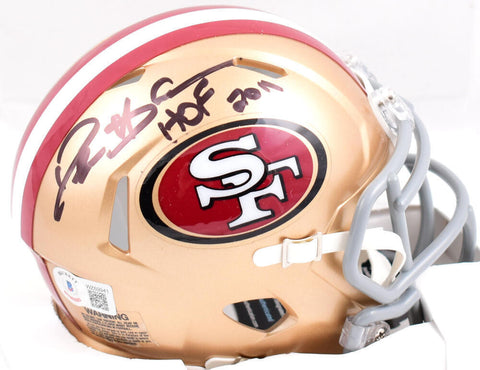 Deion Sanders Signed San Francisco 49ers Speed Mini Helmet w/HOF-Beckett W Holo