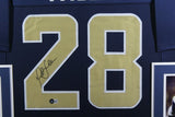 MARSHALL FAULK (Rams blue SKYLINE) Signed Autographed Framed Jersey Beckett