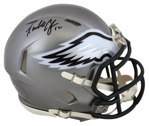 Eagles Randall Cunningham Authentic Signed Flash Speed Mini Helmet BAS Witnessed