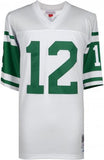 Framed Joe Namath New York Jets Autographed White Mitchell & Ness Replica Jersey