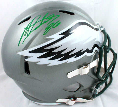 Miles Sanders Autographed Philadelphia Eagles F/S Flash Speed Helmet-BAWHologram