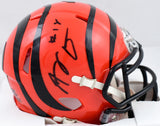 AJ Green Signed Cincinnati Bengals Speed Mini Helmet-Beckett W Hologram *Black