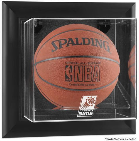 Phoenix Suns Black Framed Wall-Mountable Team Basketball Case