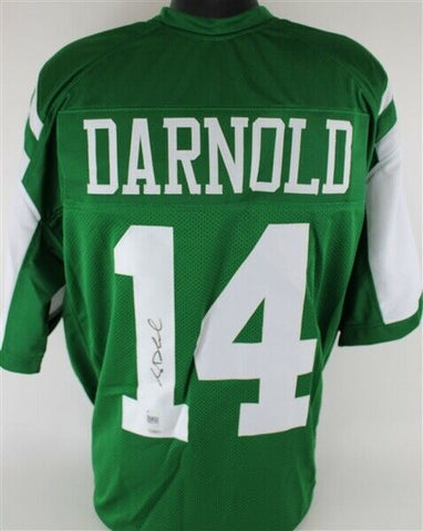 Sam Darnold Signed Jets Jersey (Leaf COA) New York #1 Pick 2018 NFL Draft USC QB