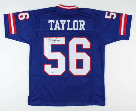 Lawrence Taylor Signed New York Giants Jersey (Beckett Holo) 2xSuper Bowl Champ