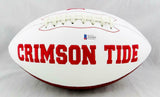 Calvin Ridley Signed Alabama Crimson Tide Logo Football- Beckett W *Black