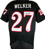 Wes Welker Autographed Black College Style Jersey-Beckett W Hologram *Black