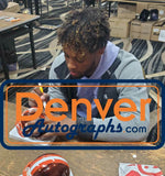 Denzel Ward Autographed/Signed Cleveland Browns Flash Mini Helmet BAS 34758