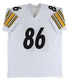 Hines Ward Authentic Signed White Pro Style Jersey Autographed BAS Witnessed