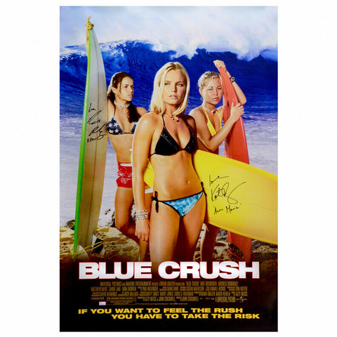 Kate Bosworth, Michelle Rodriguez Autographed Blue Crush 27x40 SS Movie Poster