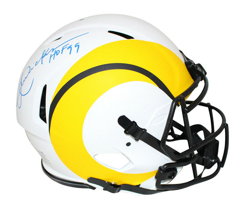 Eric Dickerson Signed Los Angeles Rams Authentic Lunar Helmet HOF BAS 33313