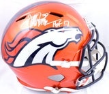 Terrell Davis Autographed Broncos F/S Flash Speed Helmet w/ HOF - Beckett W Holo