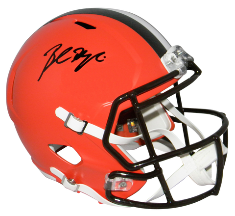 BAKER MAYFIELD AUTOGRAPHED SIGNED CLEVELAND BROWNS FULL SIZE SPEED HELMET BAS
